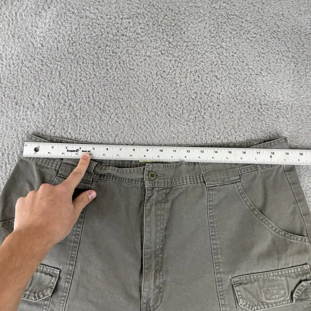 Cabela's 7 Pocket Hiker Shorts Size‎ 40 Gray Cargo Pockets Outdoors Travel Men's